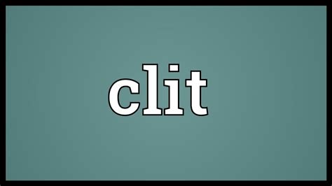 cliti|clit videos